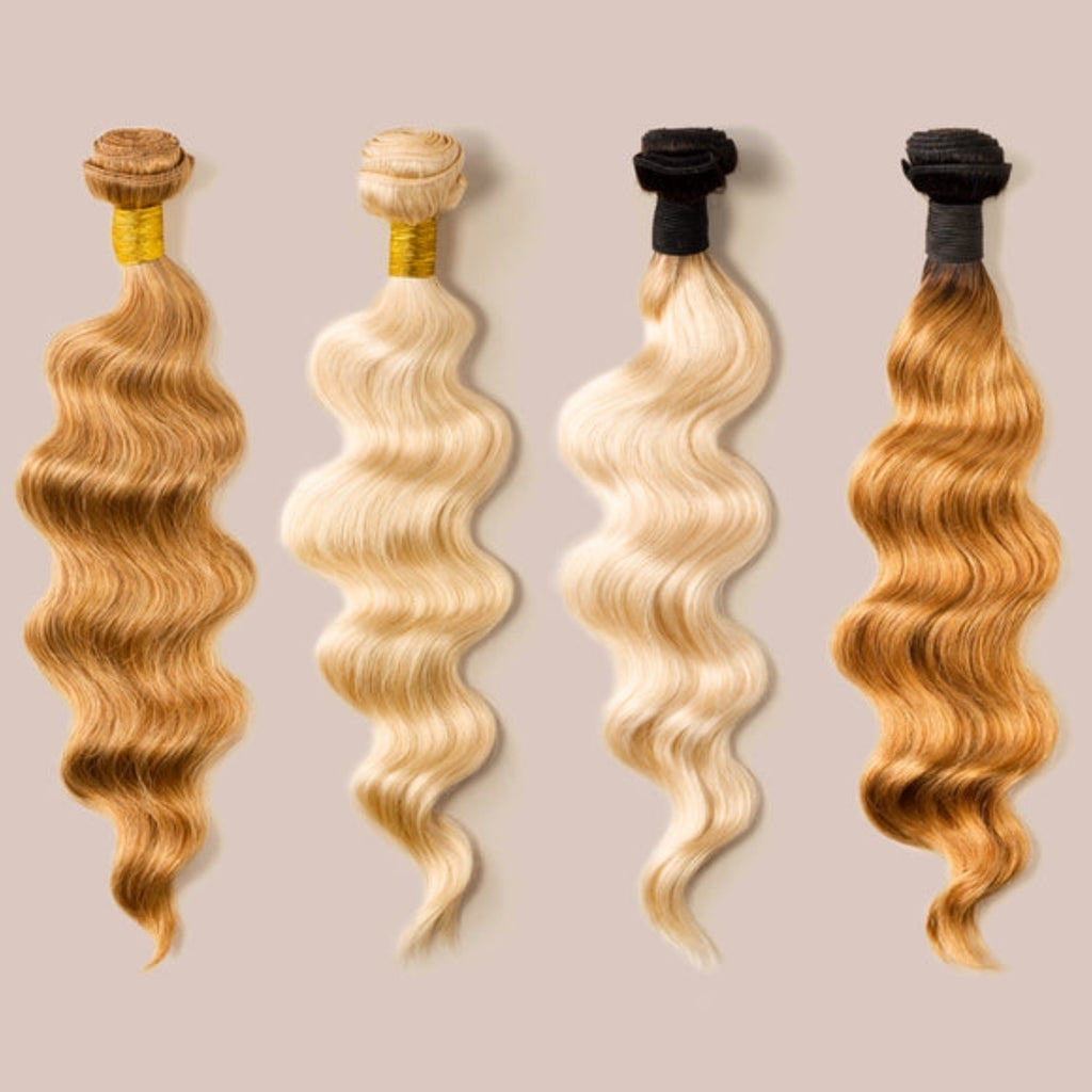 Blonde Body Wave Hair Extensions Human Hair